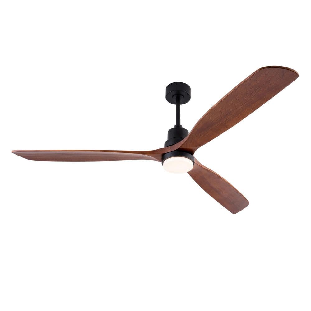 72 in. Indoor Black Downrod Mount Standard Ceiling Fan with Light and Remote Control price history on PriceWatchPro