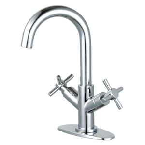 Kingston Brass Nautical Single-Handle Single-Hole Bathroom Faucet with Push  Pop-Up and Deck Plate in Polished Brass HKSD154KLPB - The Home Depot