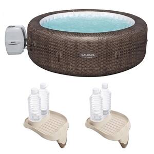 SaluSpa St Moritz AirJet 7-Person Hot Tub and 2-PureSpa Cup Holder Trays