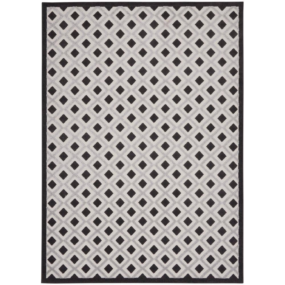 Home Decorators Collection Aloha Black White 9 ft. x 12 ft. Geometric ...
