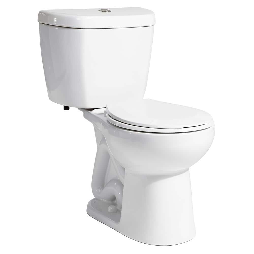 Stealth 2-Piece 0.8 GPF Ultra-High-Efficiency Single Flush Round Toilet in White, Seat Included price history on PriceWatchPro