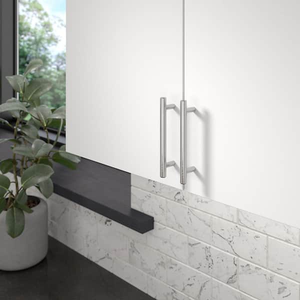 Roosevelt Collection 4-1/4 in. (108 mm) Modern Brushed Nickel Cabinet Bar Pull