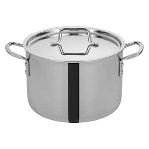 8 qt. Triply Stainless Steel Stock Pot with Cover