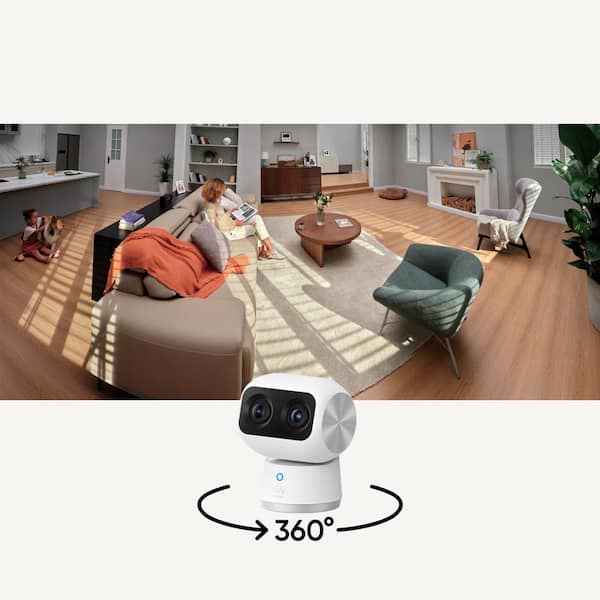eufy Security S350 WiFi IndoorCam HardWired Pan and Tilt Security Camera with, No Monthly Fee, and HomeBase 3 Compatible