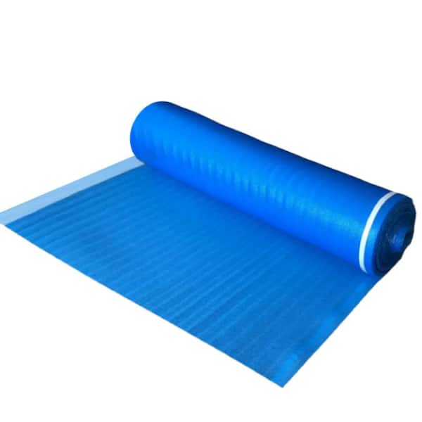 Dekorman Laminate Flooring Blue Foam Underlayment 3.6 ft W x 27.9 ft L x 3 mm T (100 sq.ft/roll)