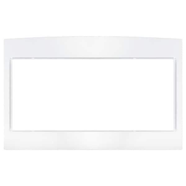 GE Deluxe Trim Kit for Countertop Microwave in White