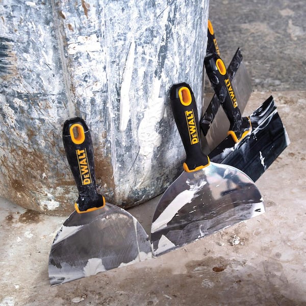 DEWALT 8 in. Stainless Steel Hammer End Taping Knife with Soft