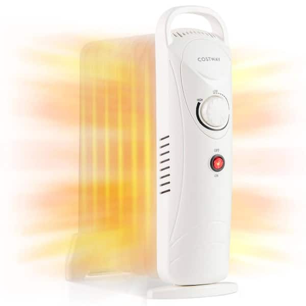 700-Watt Portable Oil-Filled Mechanical Radiant Electric Oil Heater with Adjustable Thermostat 120 sq. ft. Space Heater