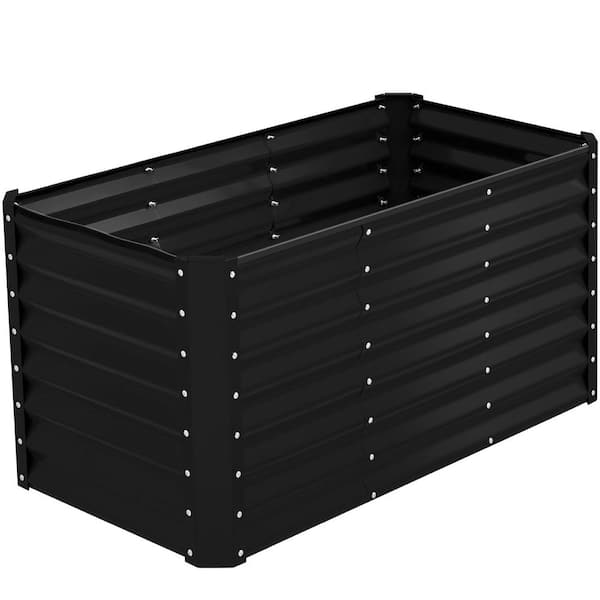 Best Choice Products 4 ft. x 2 ft. x 2 ft. Black Rectangular Steel