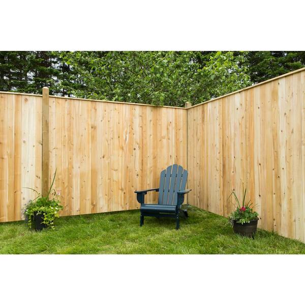 6 Ft H X 8 Ft W Privacy Eastern White Cedar Moulded 4 In Flat Top Picket Fence Panel 63732342 The Home Depot 6 Ft H X 8 Ft W Privacy Eastern White Cedar Moulded 4 In Flat Top Picket Fence Panel 63732342 The Home Depot