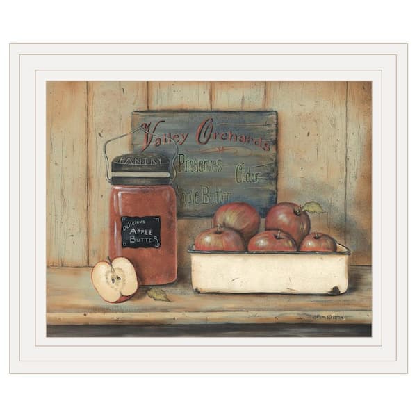 Charlie Apple Butter 1-Piece Framed Wall Art 14 in. x 17 in.