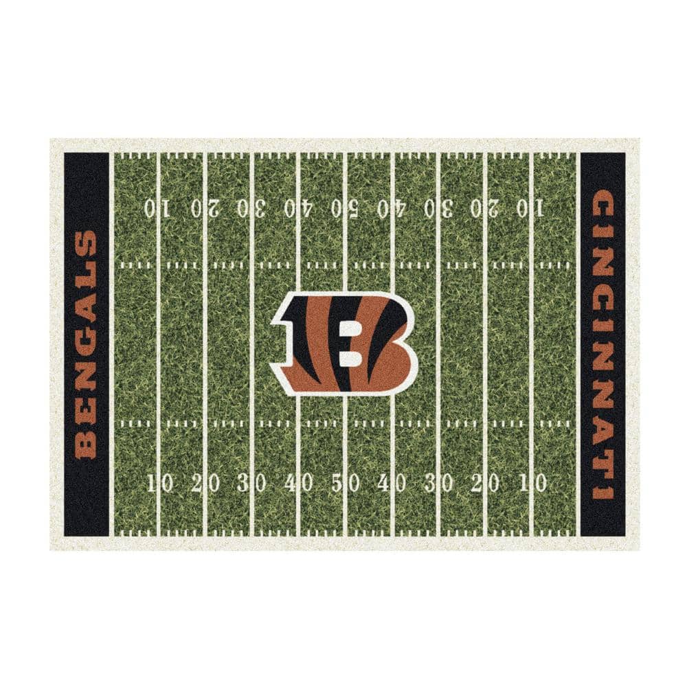 IMPERIAL Cincinnati Bengals 8 ft. x 11 ft. Homefield Area Rug IMP 528 ...