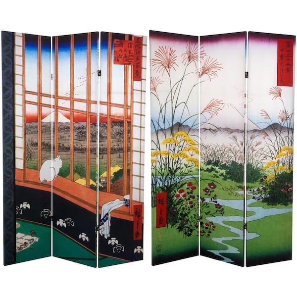 Oriental Furniture 6 ft. Printed 3-Panel Room Divider
