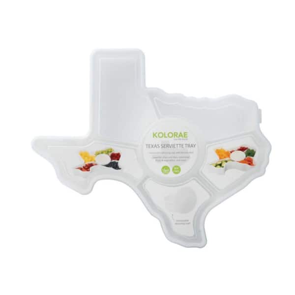 Texas Serviette Tray White 12.99 x 15.75 x 2.95 Polypropylene KOL-91909