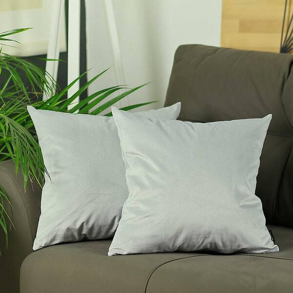 grey throw pillows set of 2