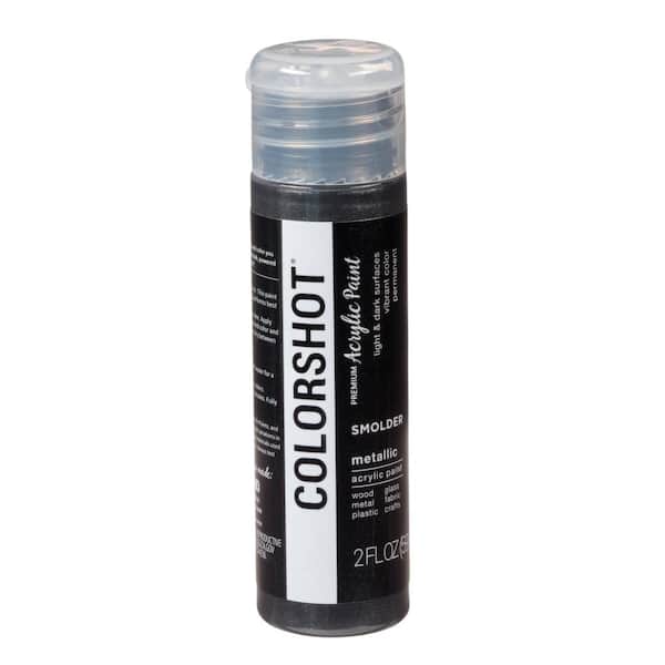 COLORSHOT Metallic Smolder Black Acrylic Craft Paint Pen 43871 - The Home  Depot