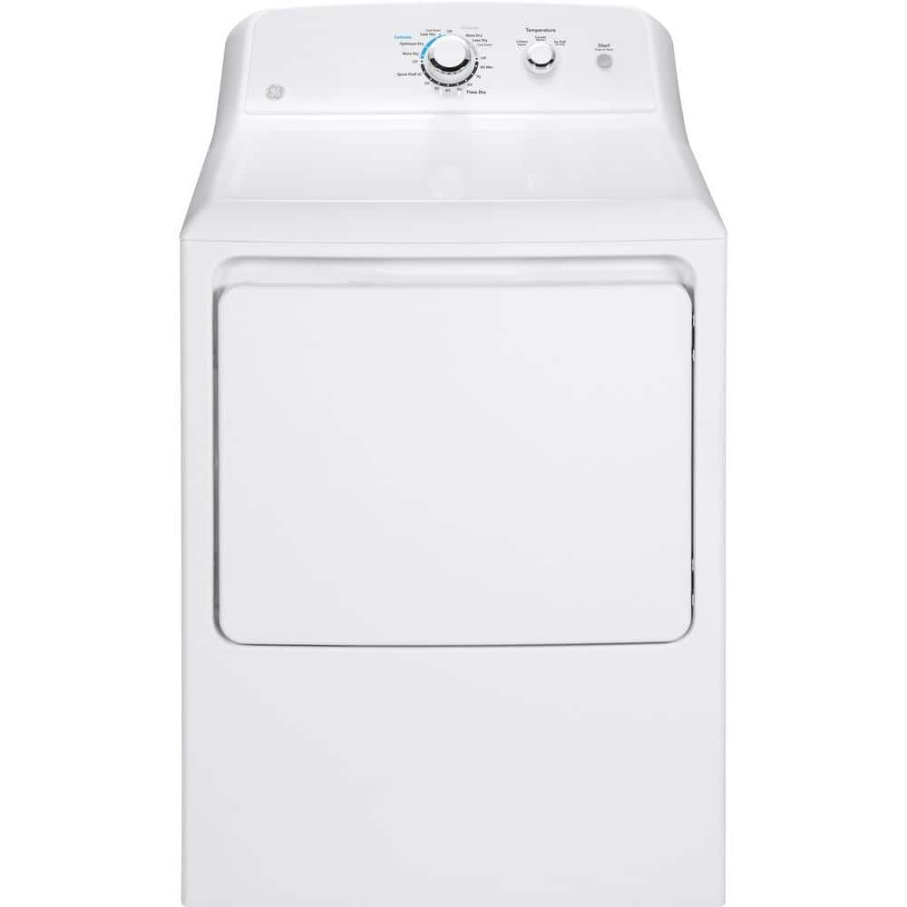 GE 6.2 cu. ft. White Electric Vented Dryer