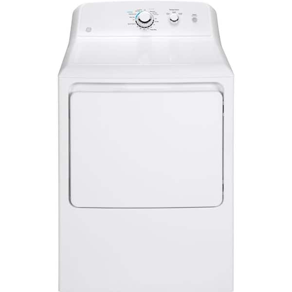 GE 7.8 cu.ft. Smart Front Load Gas Dryer in White with Sanitize