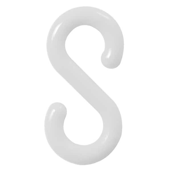 1.5 in. White S-Hook (25-Pack)