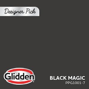 1 gal. #PPG1001-7 Black Magic Satin Interior Latex Paint