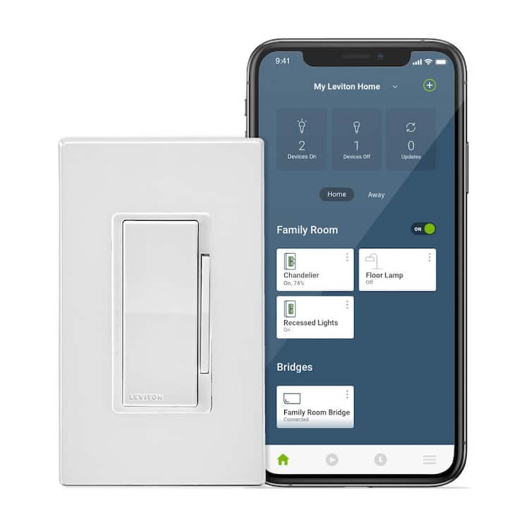 Leviton Decora White WiFi Smart Dimmer Switch 1 pk