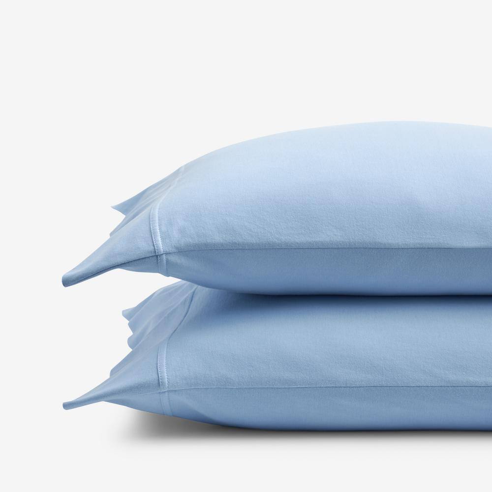 The Company Store Company Cotton Cloud Blue Cotton Jersey Knit King