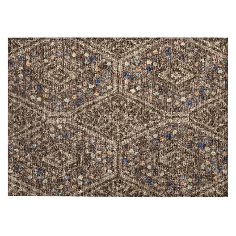 Chantille Machine Washable Indoor/Outdoor Abstract ACN2457 Brown 2 ft. x 3 ft. Accent Rug price history on PriceWatchPro