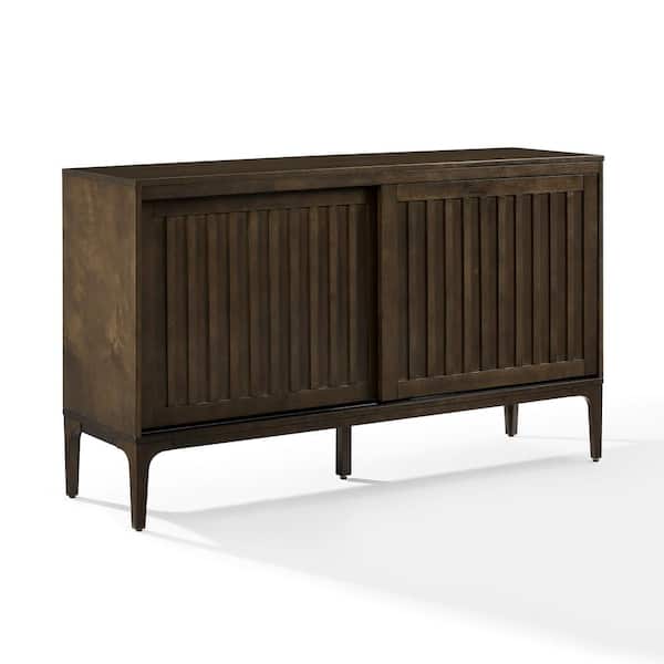 CROSLEY FURNITURE Asher Dark Brown MDF 54.13 in. Sideboard