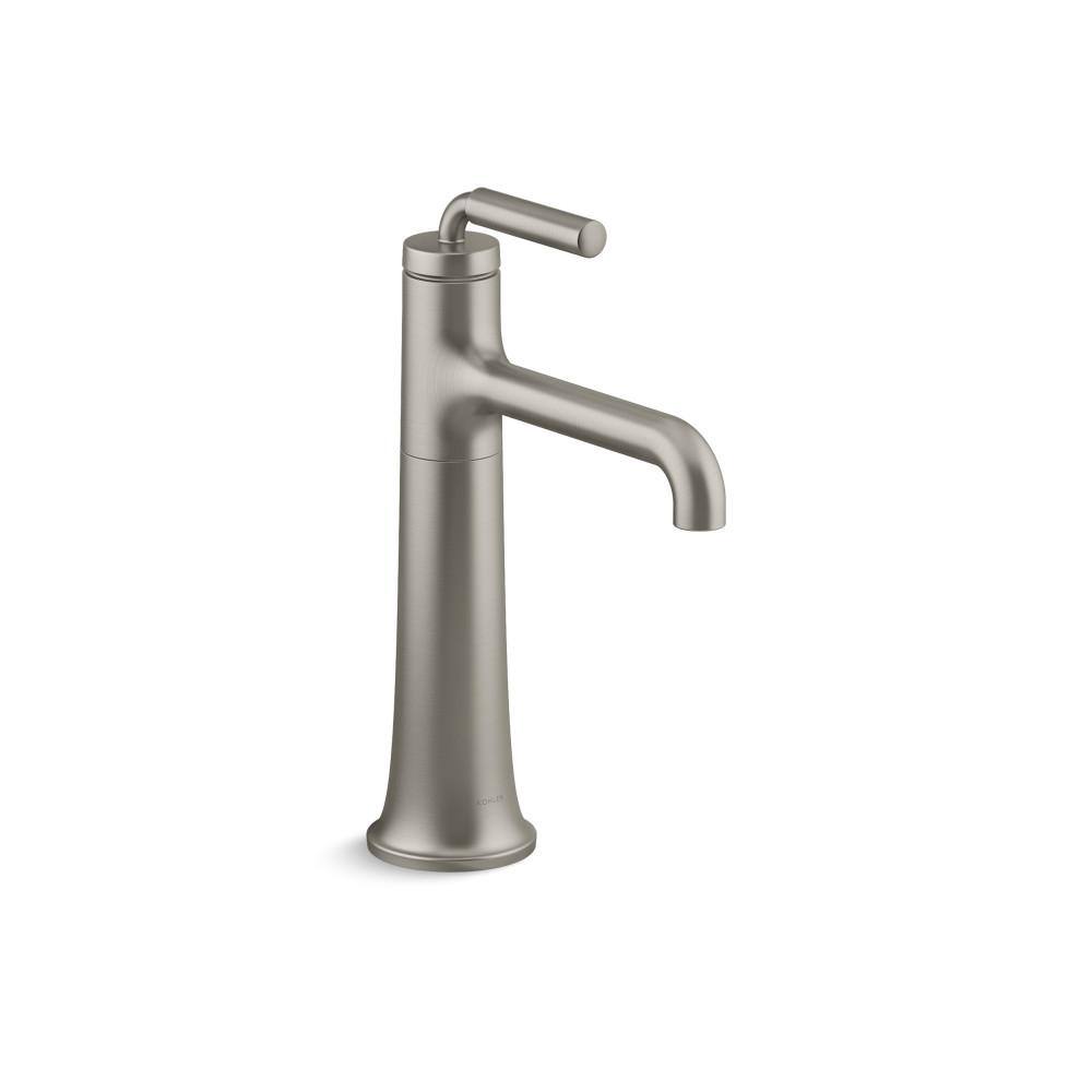 KOHLER Tone Tall Single Handle Bathroom Sink Faucet 0.5 GPM in Vibrant Brushed Nickel