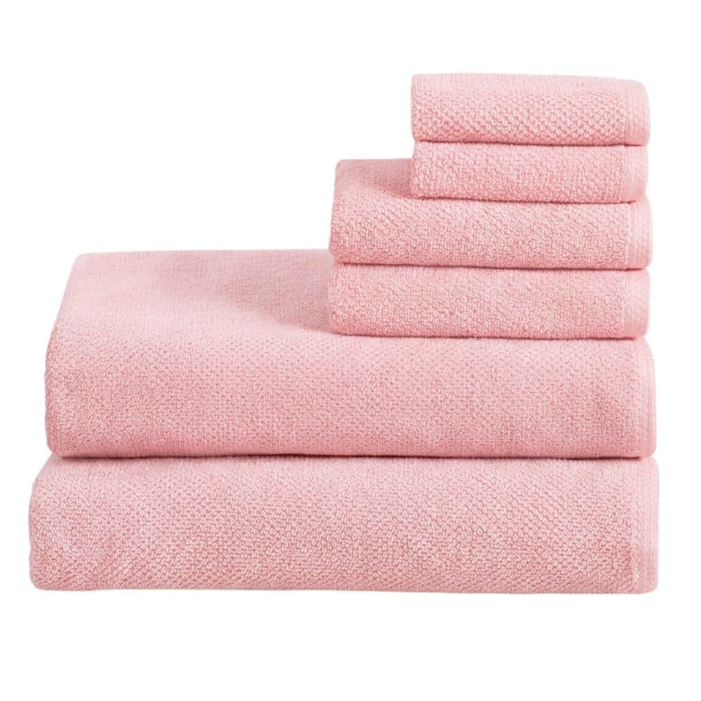 100% Cotton Absorbent & Quick-Dry Looped Towels (6 Piece Bath Sheet Set, Pink) price history on PriceWatchPro
