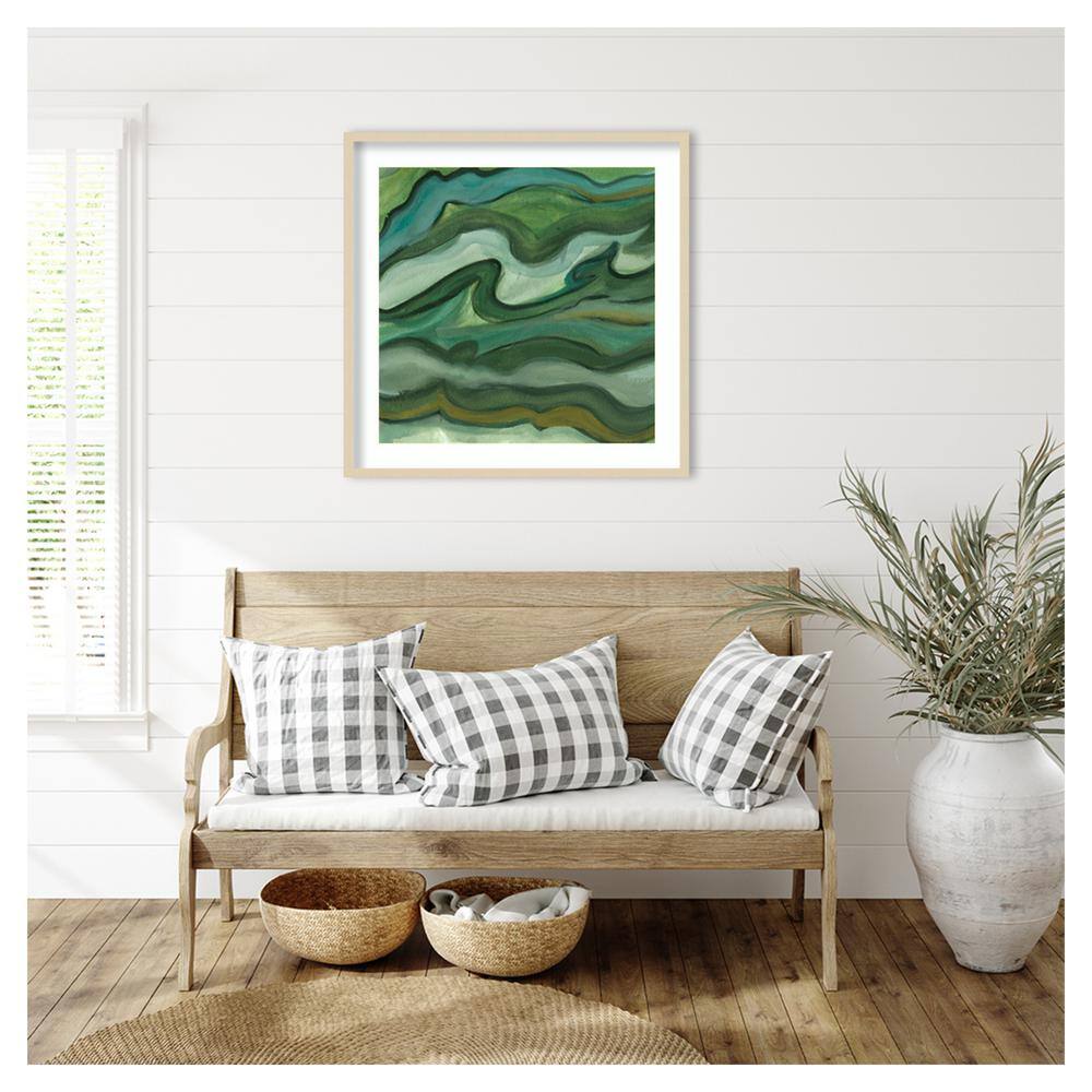 Lisa Choate Sea Kelp II Green Abstract Framed Wall Art