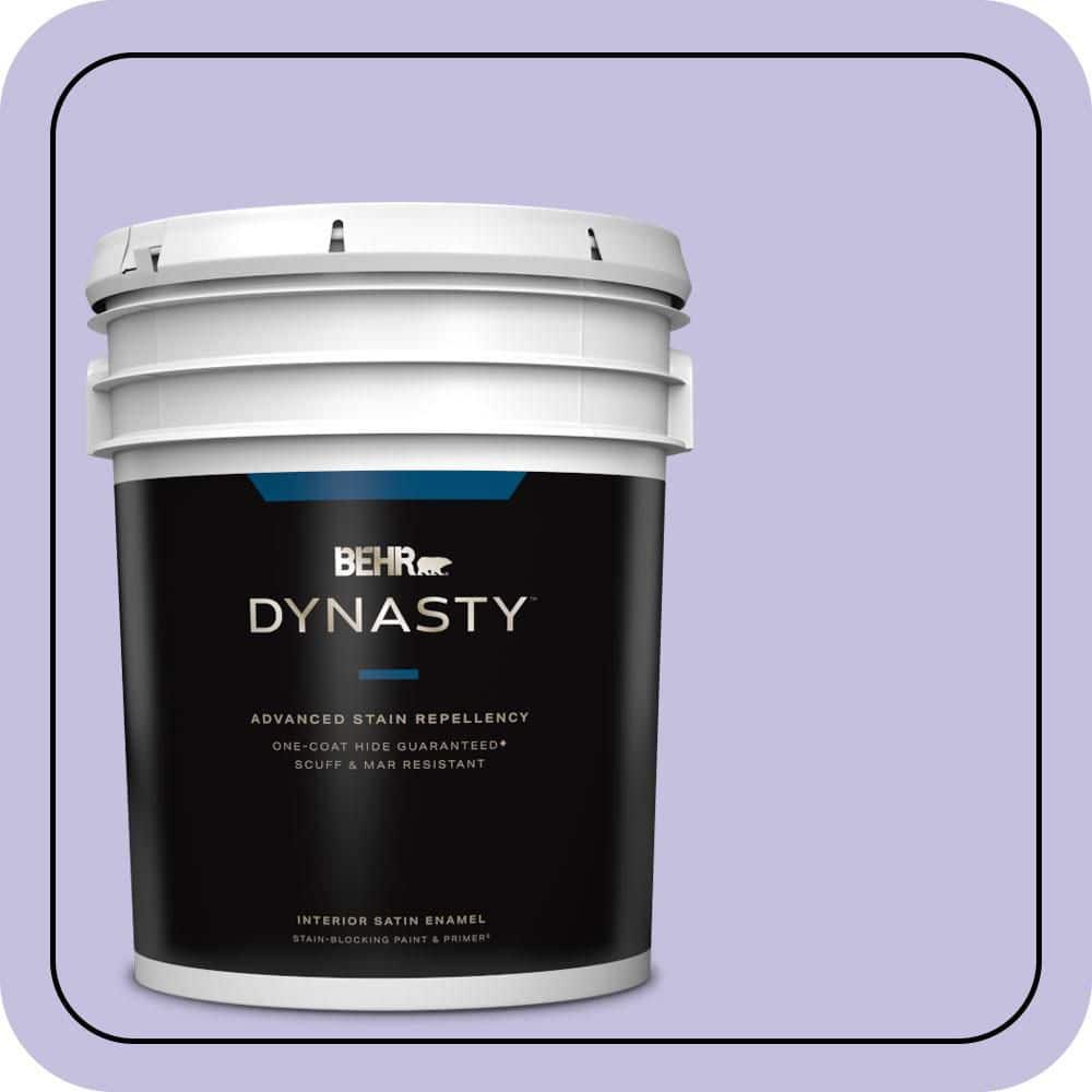 5 gal. #630A-3 Weeping Wisteria Satin Enamel Interior Stain-Blocking Paint and Primer price history on PriceWatchPro