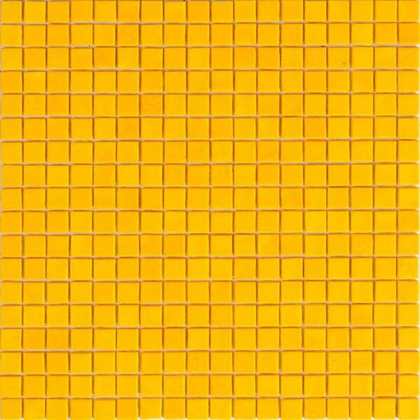 Apollo Tile Skosh 4" x 6" Glossy Honey Orange Glass Mosaic Uniform square Wall and Floor Sample Tile (0.13 sq. ft./Piece) (1-Pack)