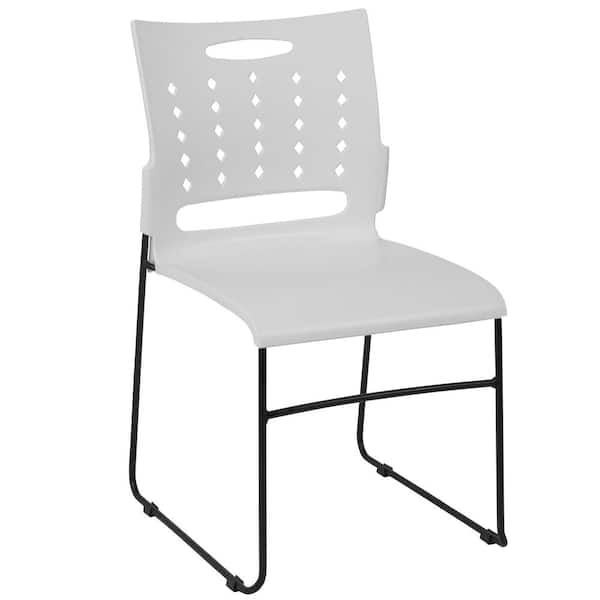 Carnegy Avenue Plastic Stackable Chair in White