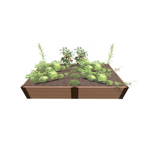 4 ft. x 8 ft. x 16.5 in. - 1 in. Profile Classic Sienna Composite Raised Garden Bed