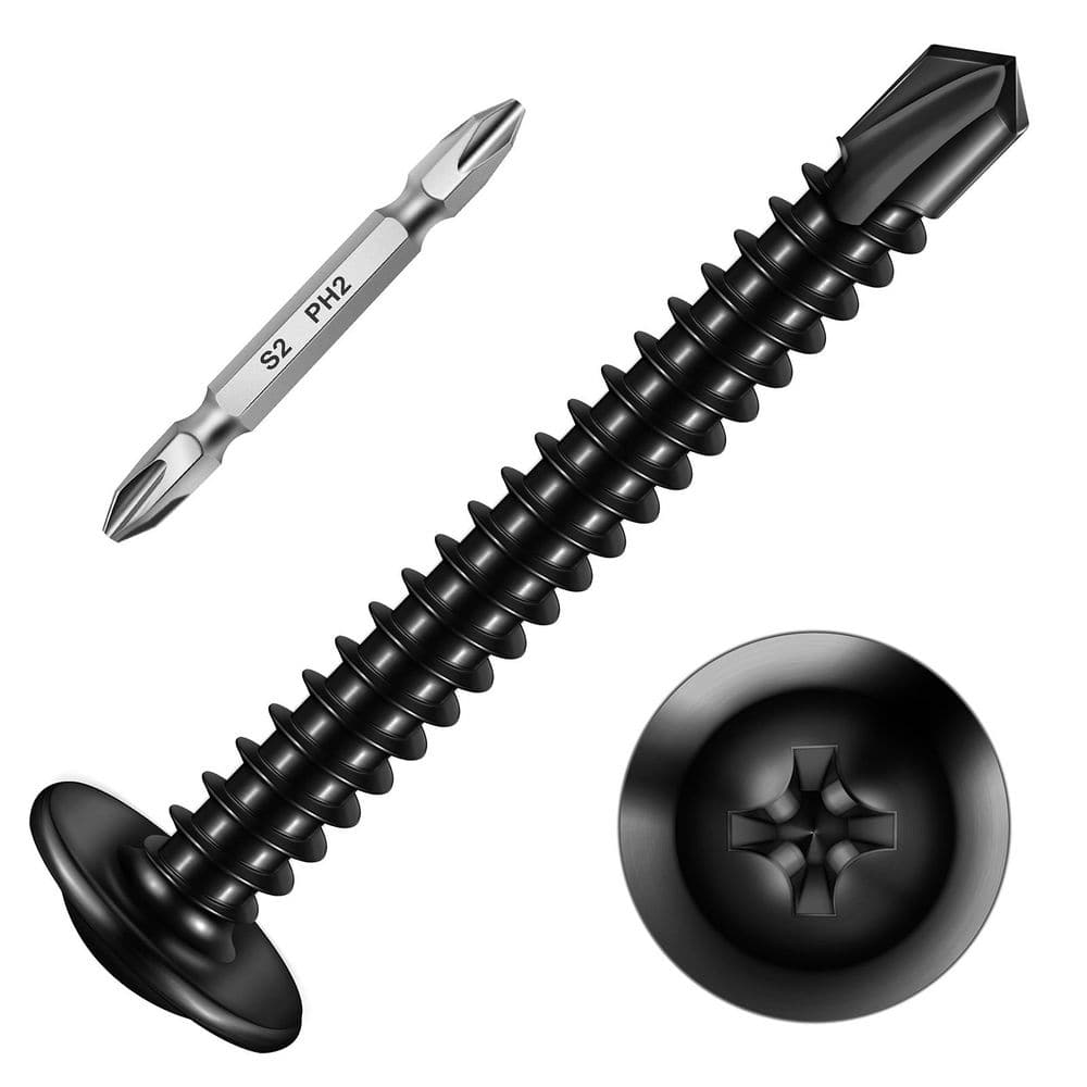 "#8 x 1-1/2 in. Stainless Steel Phillips Truss Head Self-Drilling Screws (150-Pack)" price history on PriceWatchPro