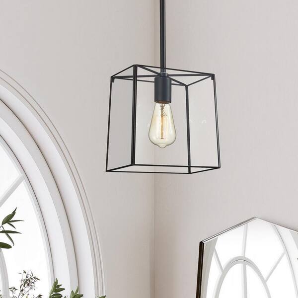 Light Matte Black Modern Mini Pendant 