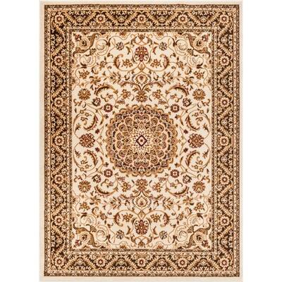 3' 3 X 4' 7 Ivory Super Area Rugs Updated Persian Medallion Area Rug 3' 3 X 4' 7 Ivory Super Area Rugs Updated Persian Medallion Area Rug