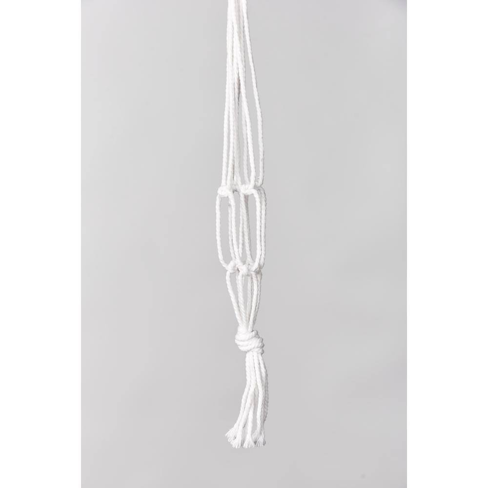 18 in. White Cotton Mini Plant Hanger price history on PriceWatchPro