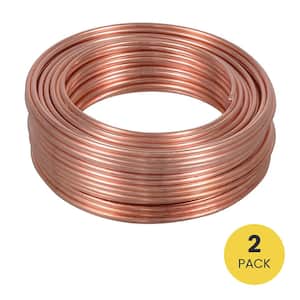 1/2 in. 25 ft. 35 lbs. 18-Gauge Copper Hobby Wire (2-Pack)