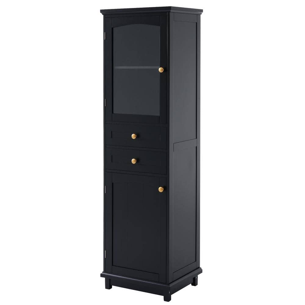 Aoibox 17.76 in. W x 14.21 in. D x 62.99 in. H Black