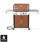 Genesis E-325s 3-Burner Natural Gas Grill in Copper with Built-In Thermometer