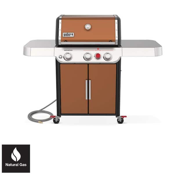 Dodge skildring Hende selv Weber Genesis E-325s 3-Burner Natural Gas Grill in Copper with Built-In  Thermometer 37320001 - The Home Depot