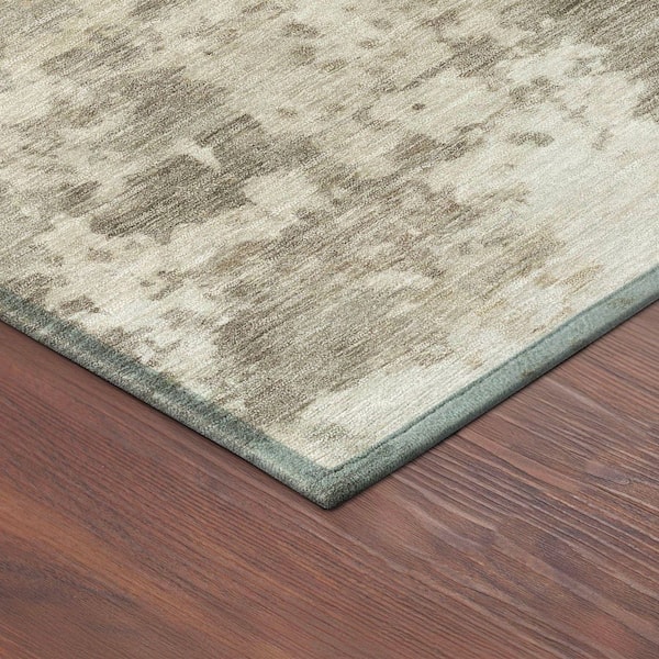Chantille Machine Washable Indoor/Outdoor Abstract ACN2366 Taupe 8 ft. x 10 ft. Area Rug