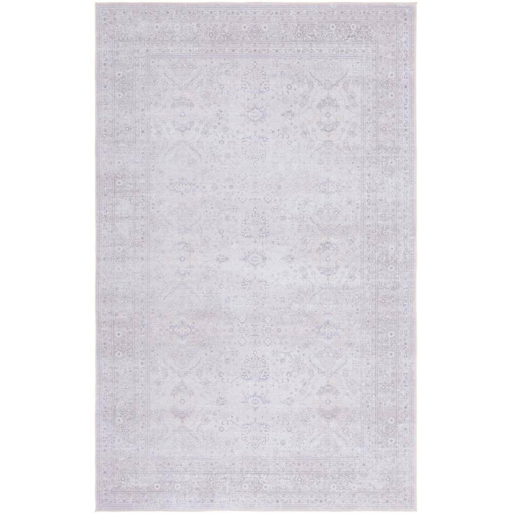 Ivory Elegance 6' x 9' Synthetic Machine Washable Rug