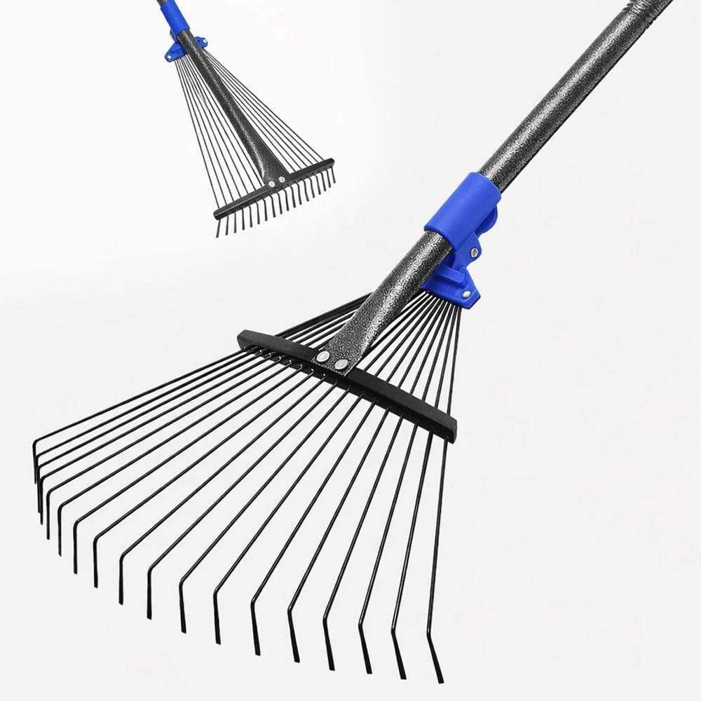 5Ft Steel Handle Adjustable Rake with Expandable Metal Rake Tines for Leaves, Grass, Shrubs, Flower Beds price history on PriceWatchPro