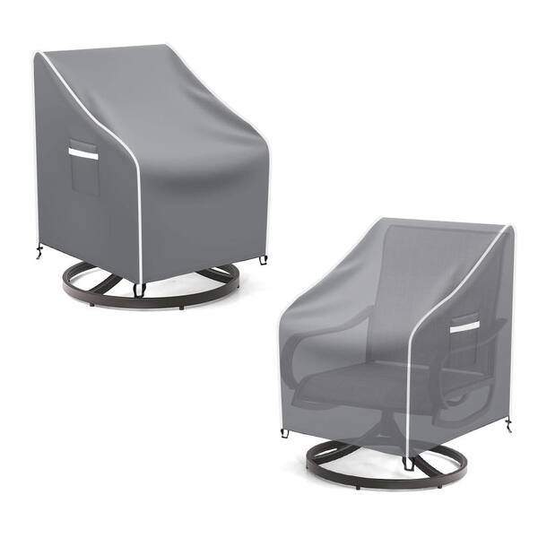 Gasadar Waterproof 30 in. L x 34 in. W x 38.5 in. H Patio Chair Covers for Outdoor Furniture, (2-Pack)