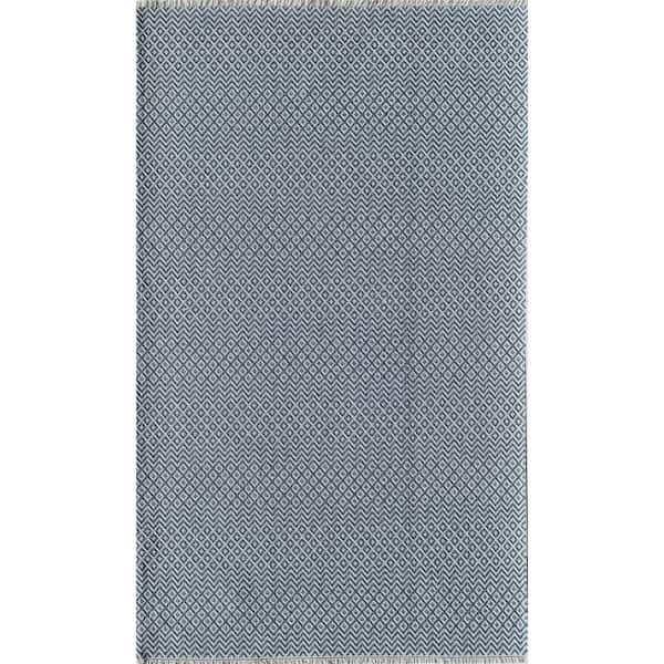 Rugs America Sloane Seven Seas Blue Area Rug - 2 X 4