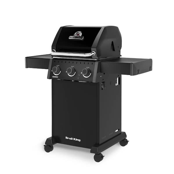 Broil King Crown 310 Shadow 3-Burner Propane Gas Grill in Black