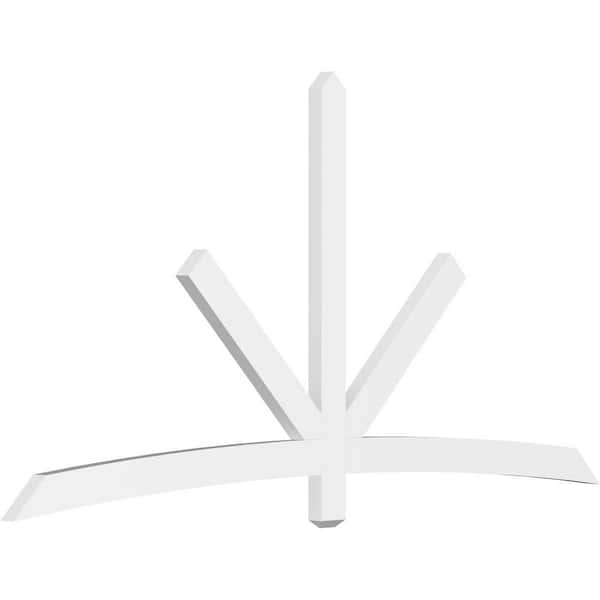 Ekena Millwork Alberta 96 in. W x 48 in. H x 2 in. D Signature Polyurethane Bracket